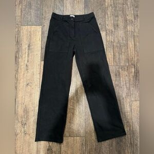 Black Aritzia wide leg jeans